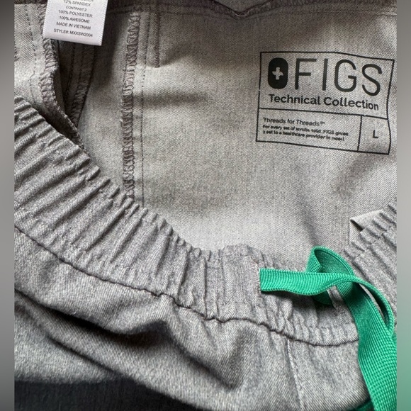 Figs gray scrub set, size L - Picture 2 of 6